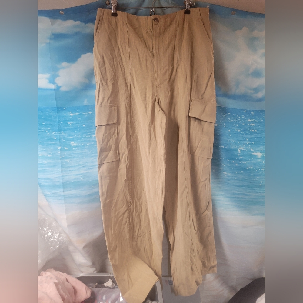 Autres Filles NWT Khaki Wide Leg Trouser‎ Ladies Size Large